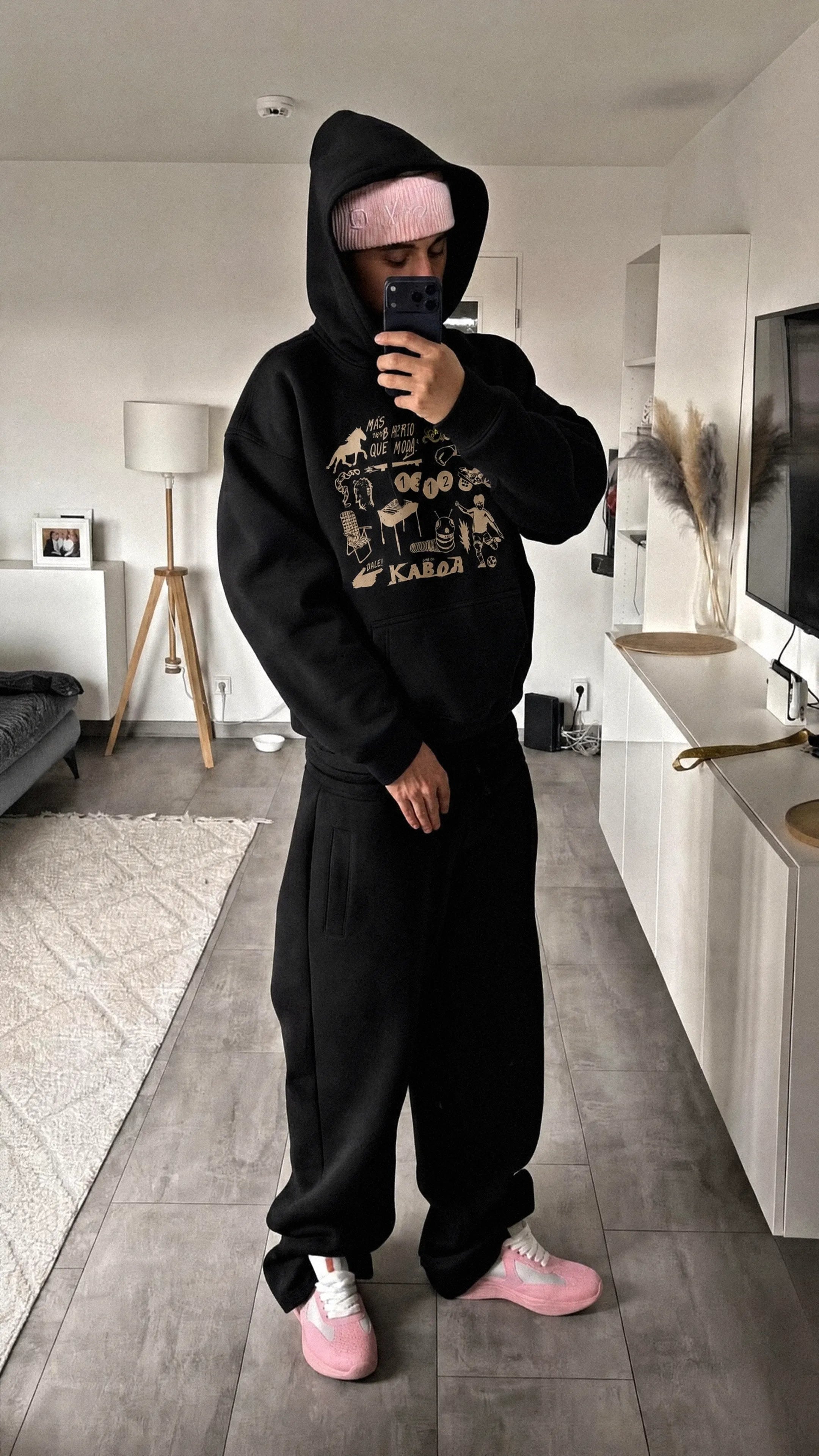 Canguro Cachivaches Negro Oversize