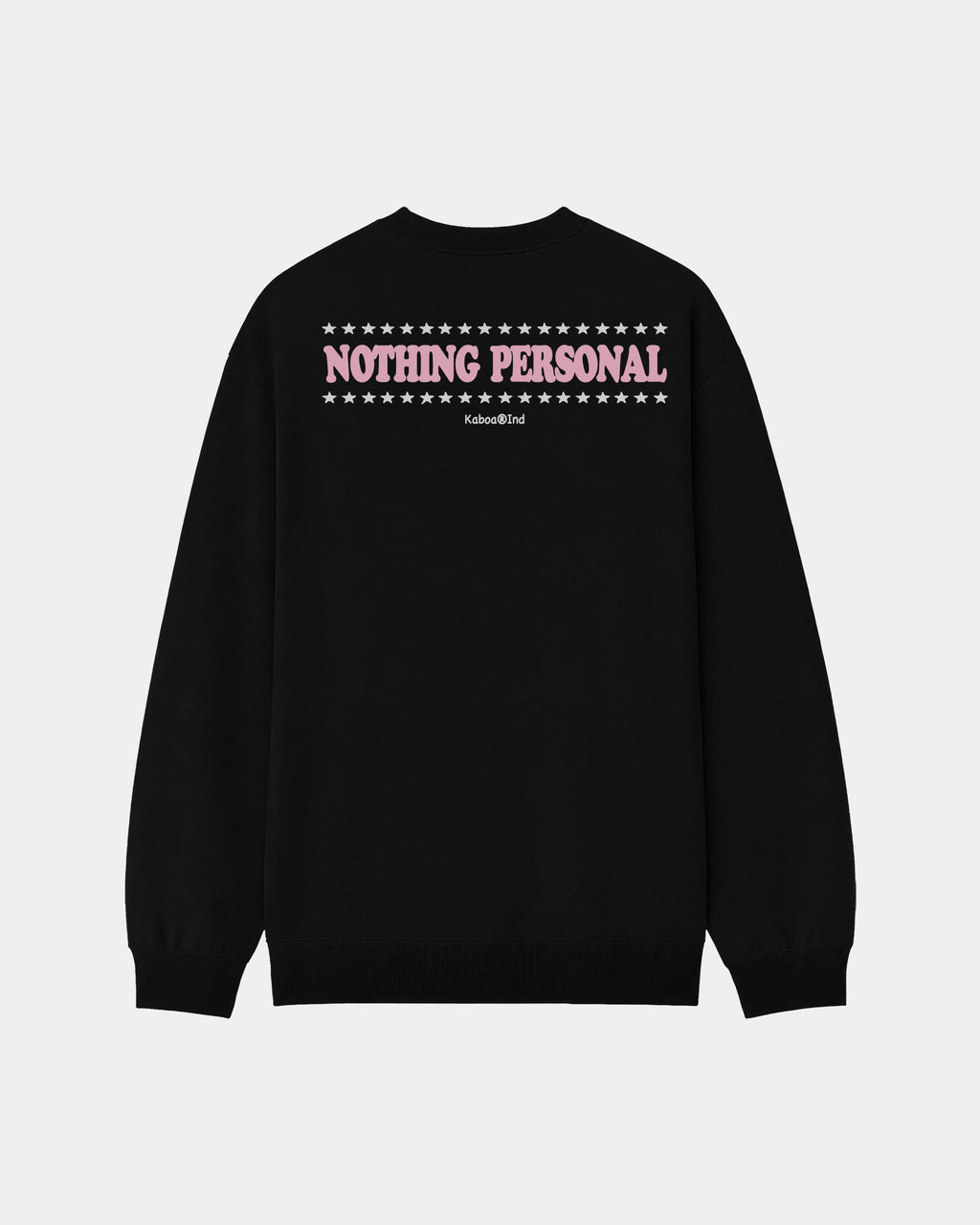 Buzo Nada Personal Negro - espalda