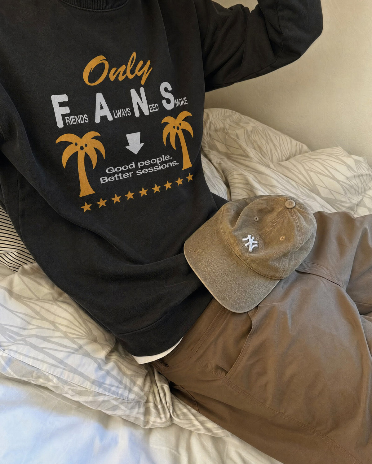 Buzo Only Fans | Negro Stone Wash | 1