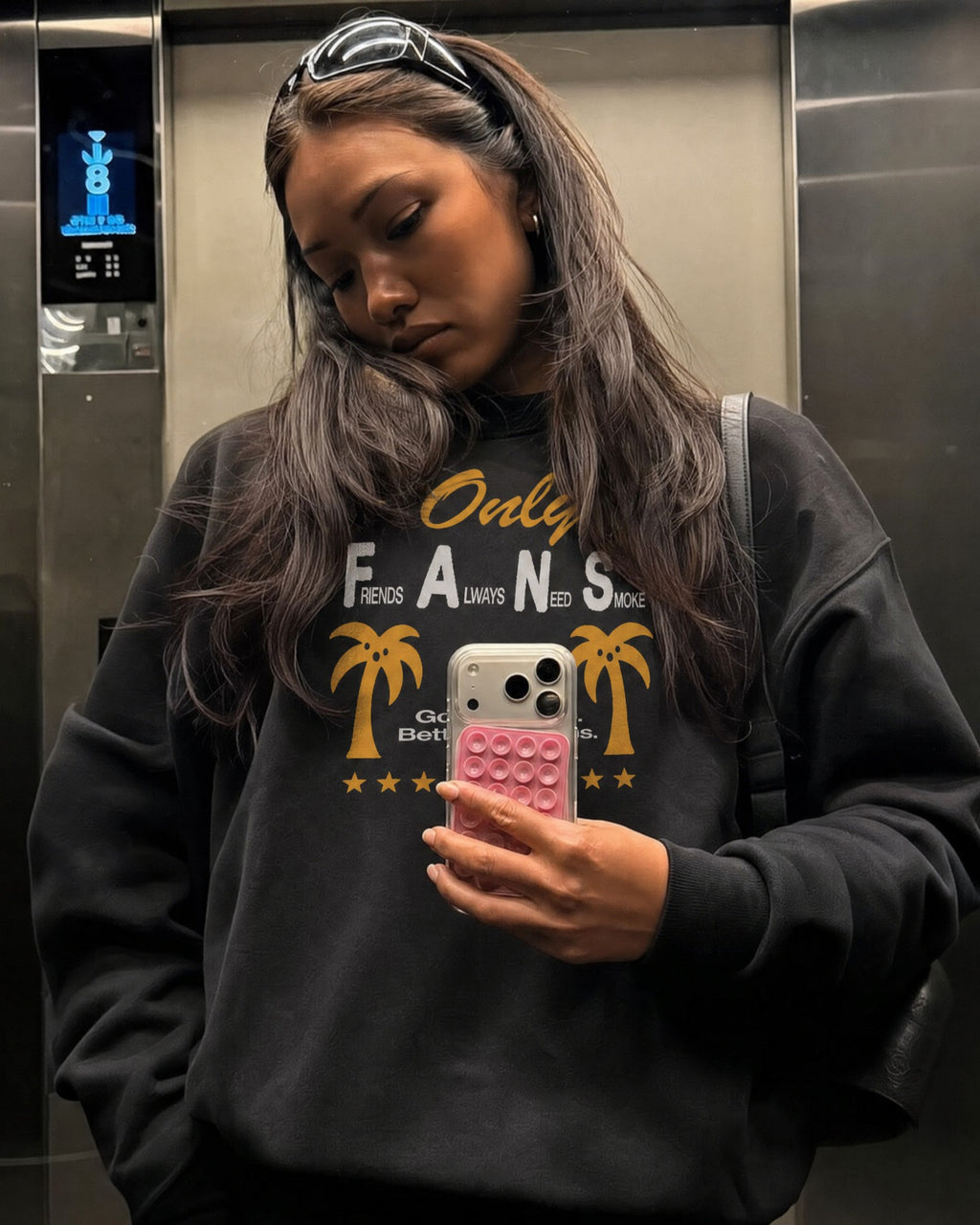 Buzo Only Fans | Negro Stone Wash | 5