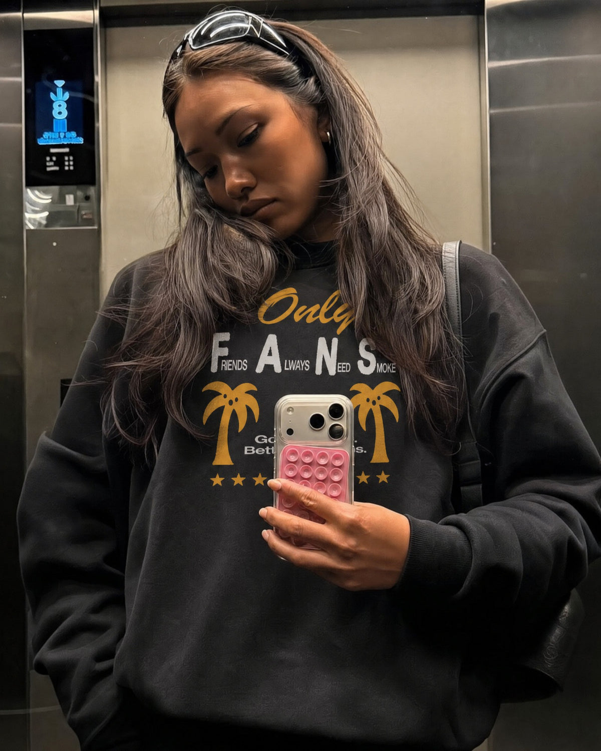 Buzo Only Fans | Negro Stone Wash | 5