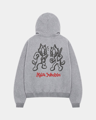 Canguro Nada Personal Gris Melange - espalda