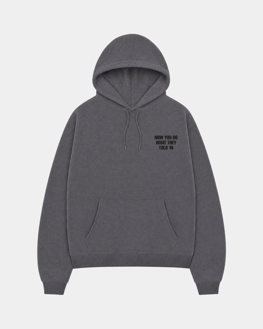 Canguro Rage Against The Machine | Gris Stone Wash | mockup frente