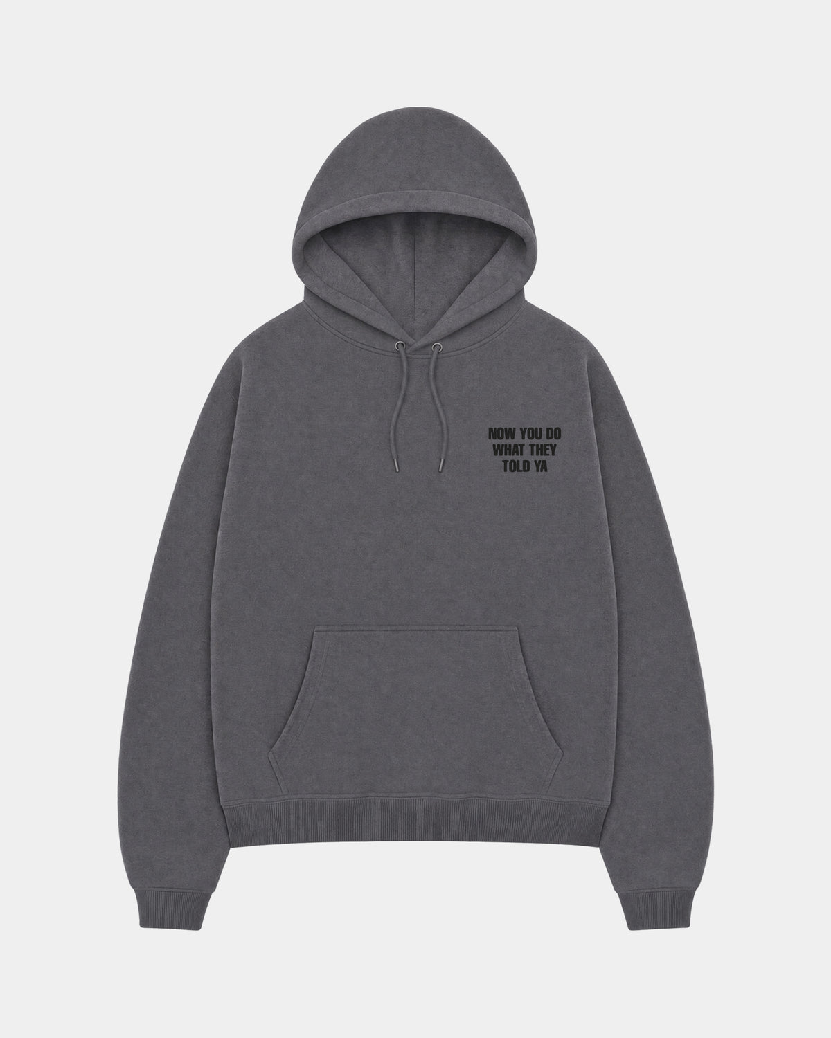 Canguro Rage Against The Machine | Gris Stone Wash | mockup frente