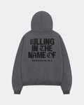Canguro Rage Against The Machine | Gris Stone Wash | mockup espalda