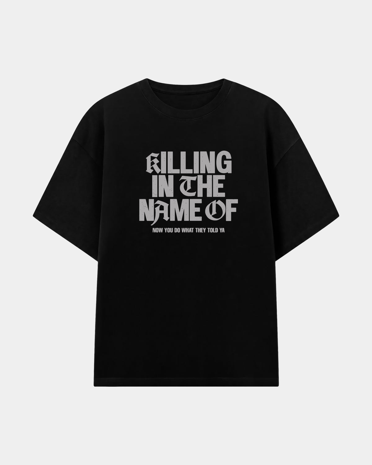 Remera Rage against the machine Oversize | Negro | mockup
