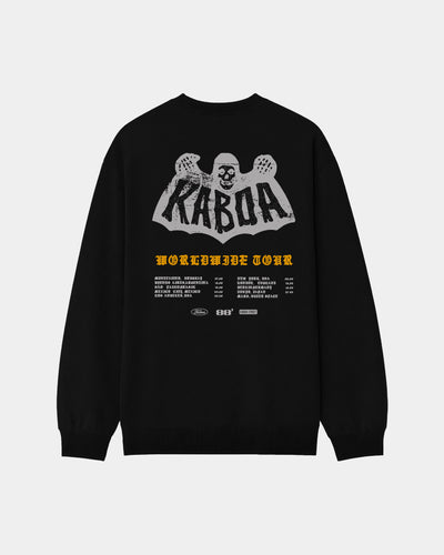 Buzo Kaboa | Negro Stone Wash | mockup espalda