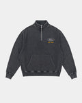 Half Zip Kaboa | Negro Stone Wash | mockup frente