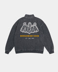 Half Zip Kaboa | Negro Stone Wash | mockup espalda