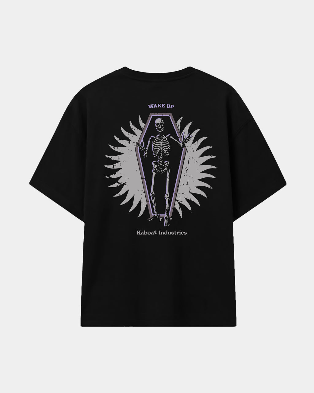 Remera Ataud Oversize | Negro | mockup espalda