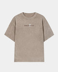 Remera Ataud Oversize | Beige | mockup frente