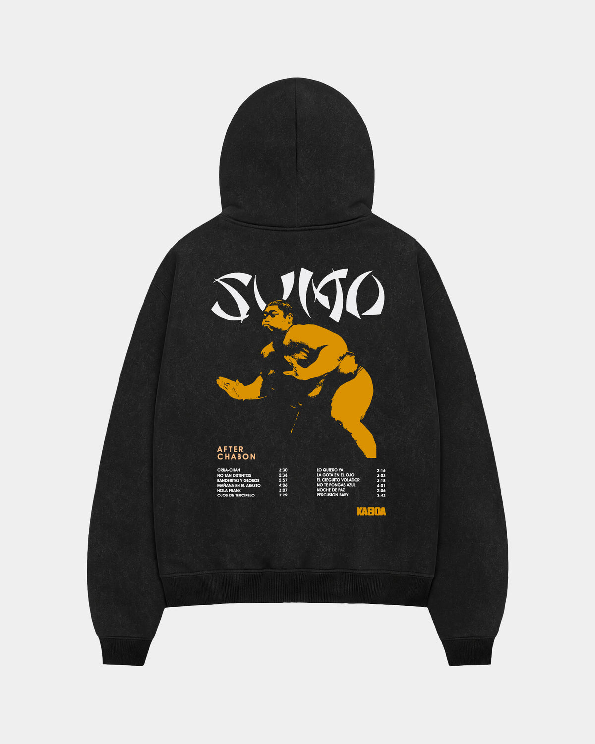 Canguro Sumo | Negro Stone Wash | mockup espalda