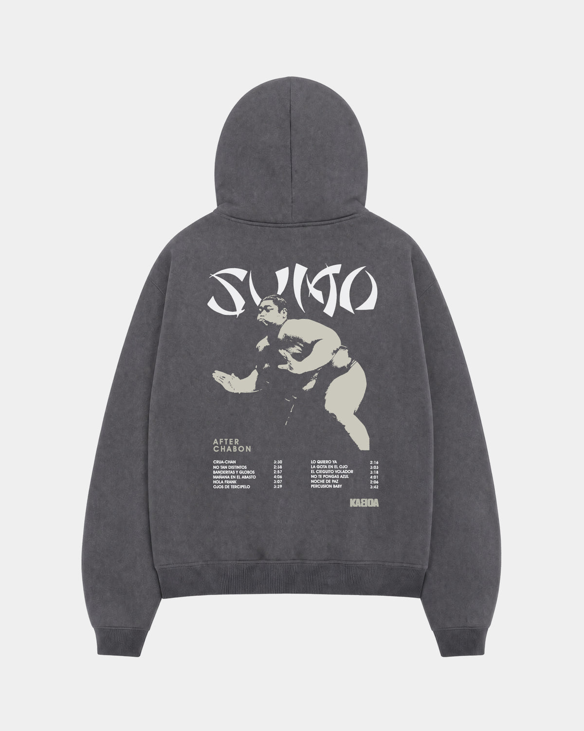 Canguro Sumo | Gris Stone Wash | mockup espalda