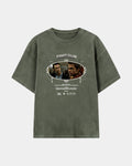 Remera Fight Club Oversize | Verde Stone-Wash | mockup