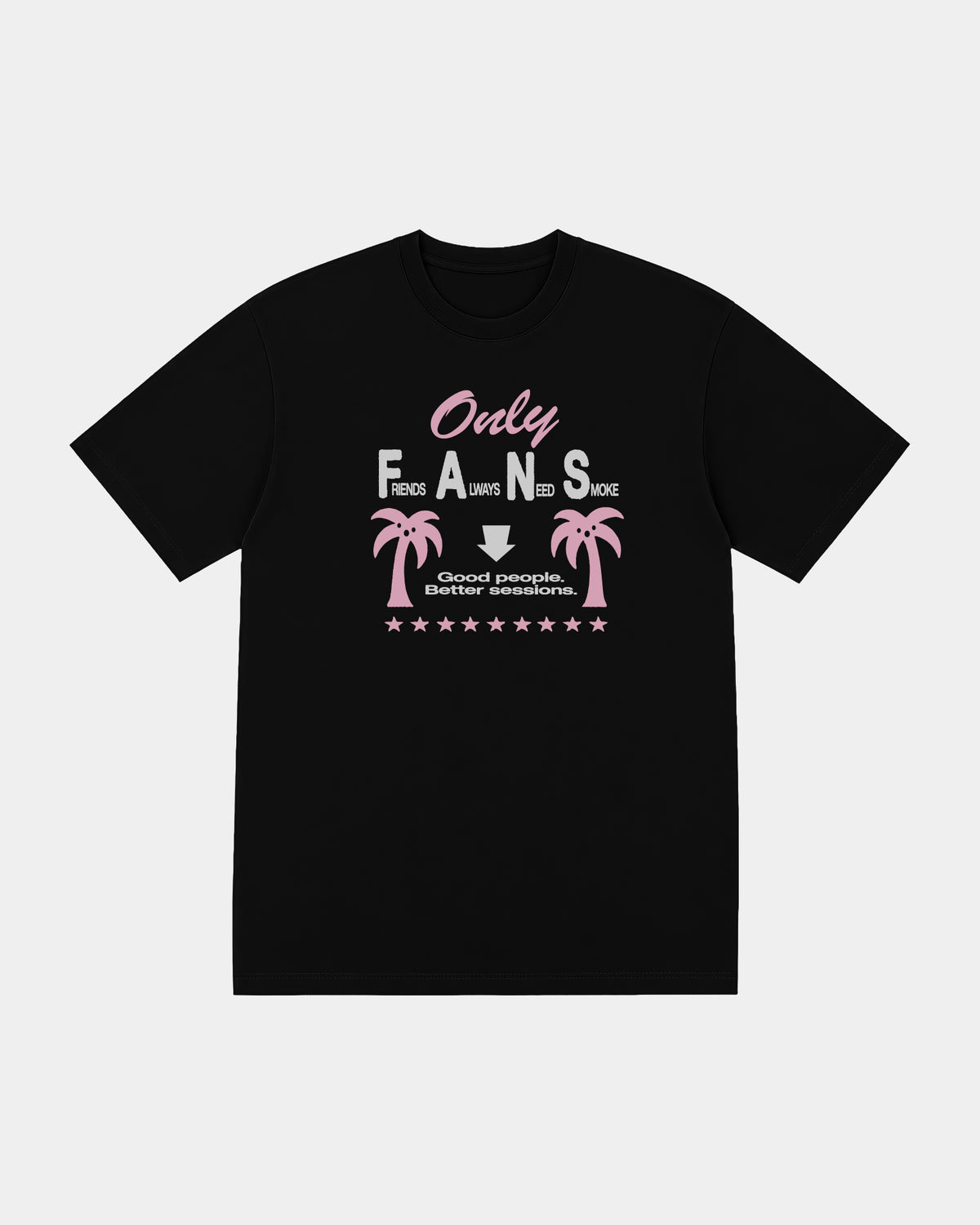 Remera Only Fans Regular | Negro | mockup