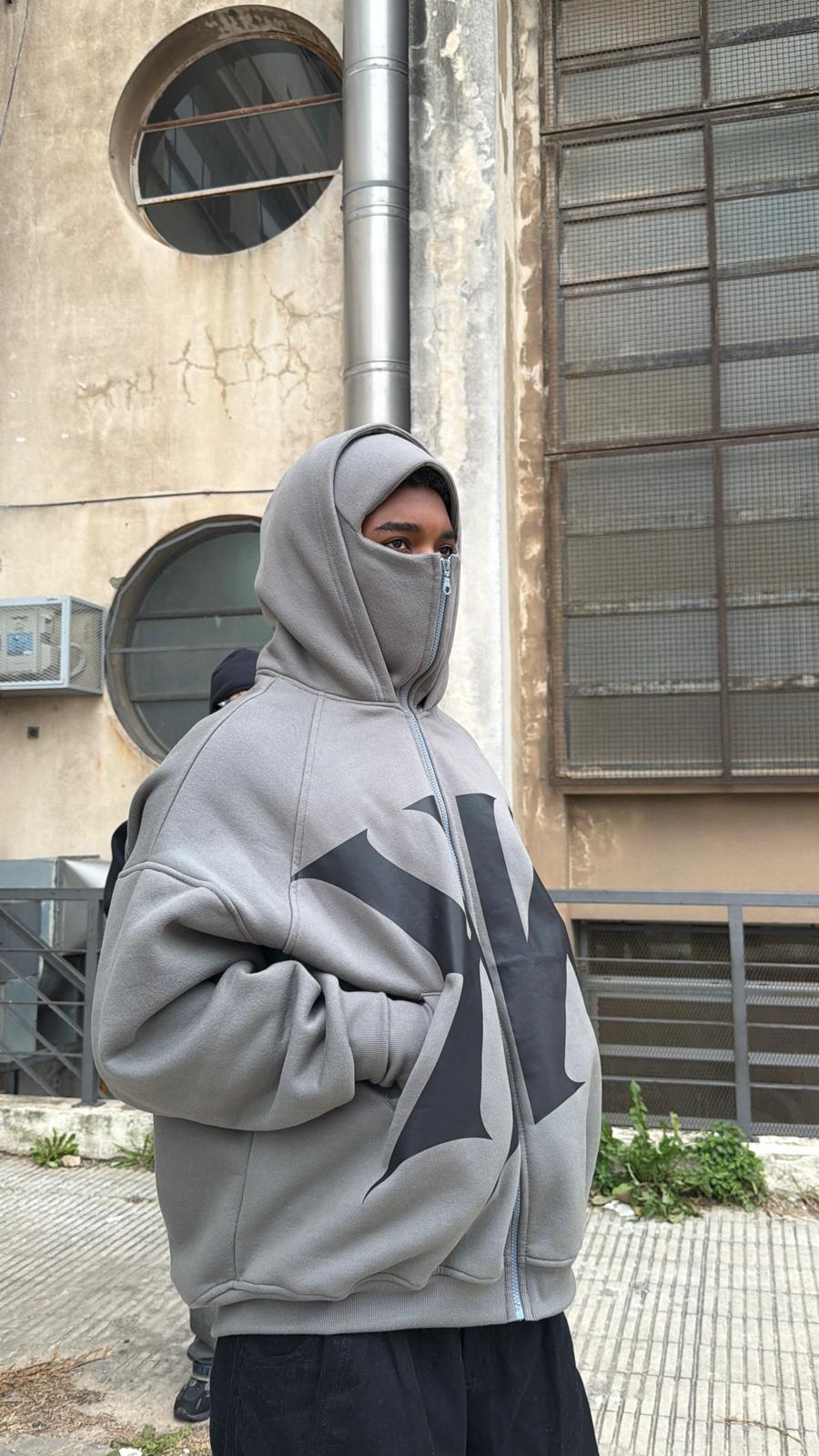 Campera Balaclava Gris [Kaboa x Clara Aguayo]