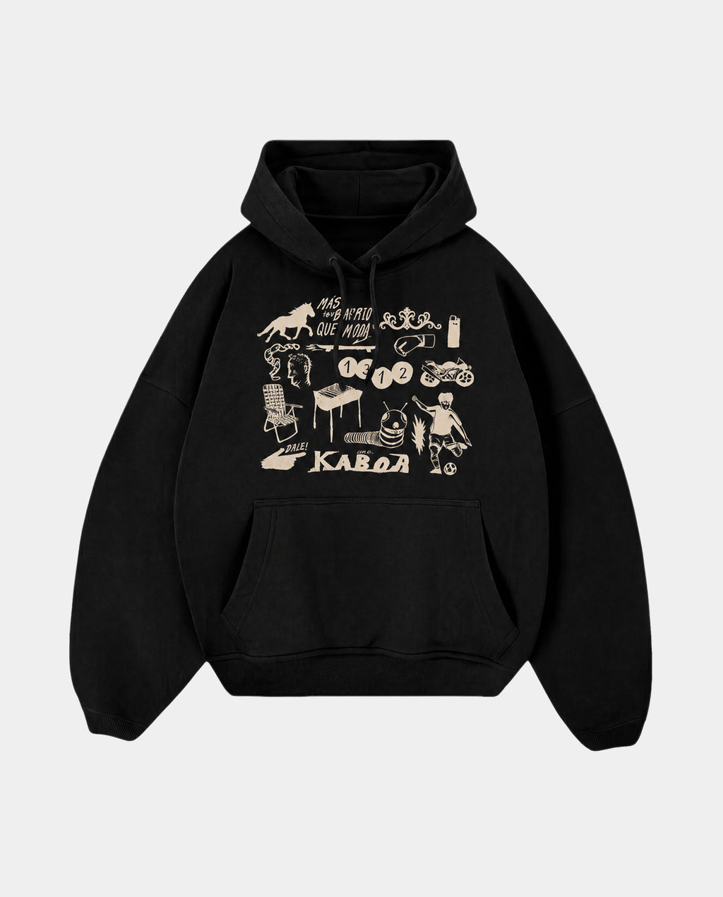 Canguro Cachivaches Negro Oversize