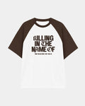 Remera Rage Against The Machine Raglan | Marrón | mockup frente