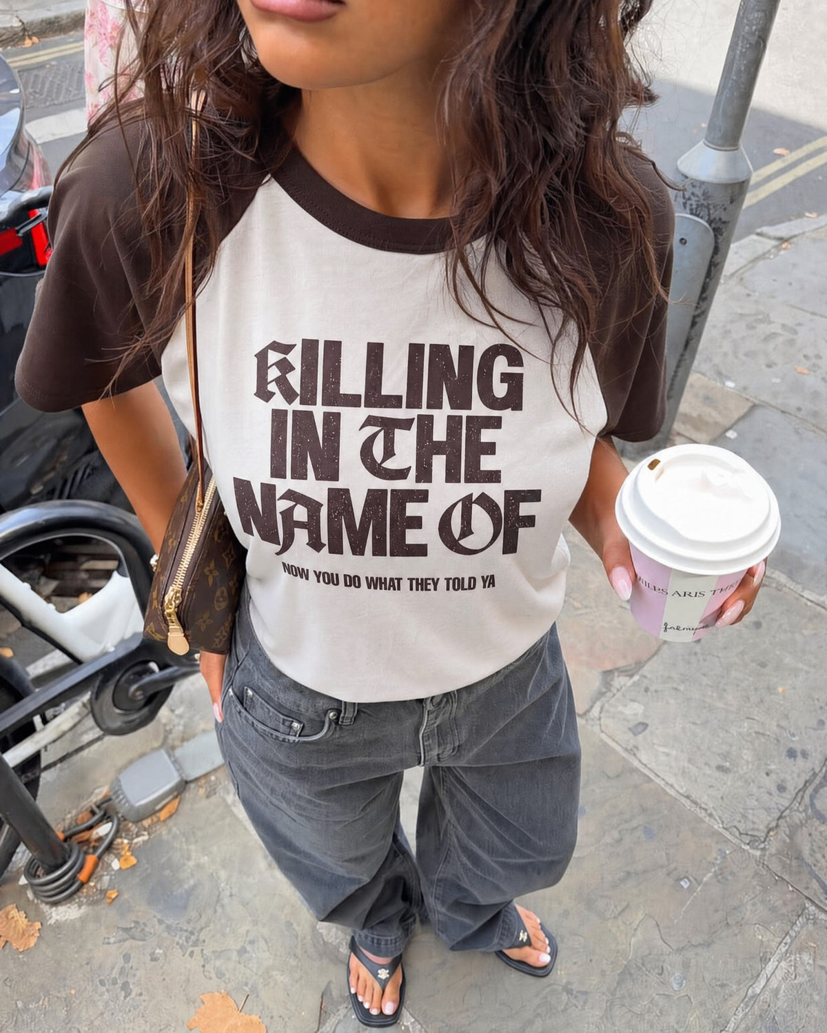 Remera Rage Against The Machine Raglan | Marrón | 5