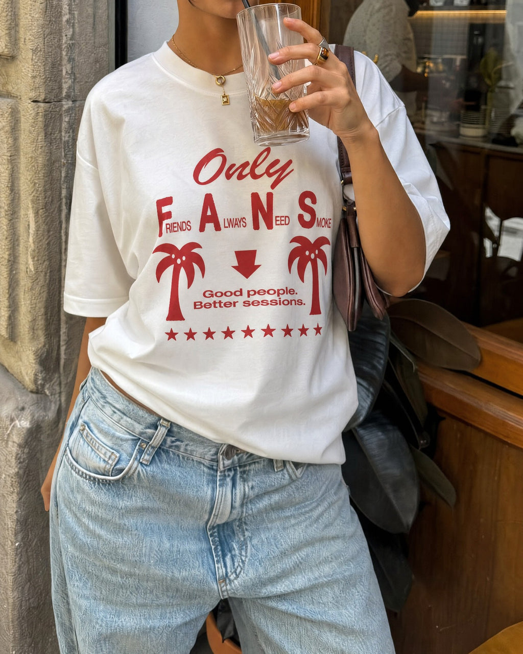 Remera Only Fans Oversize | Blanco | 1