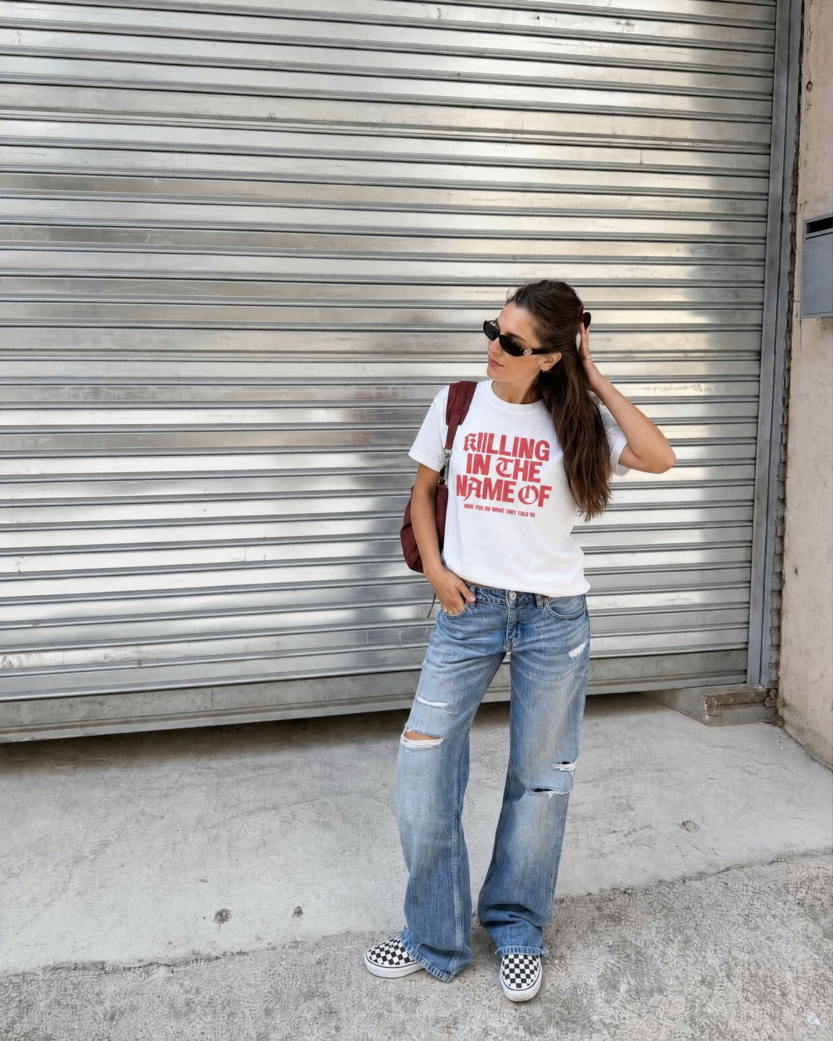 Remera Rage agains the machine Regular | Blanco | 1