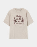 Remera Only Fans Oversize | Beige | mockup frente