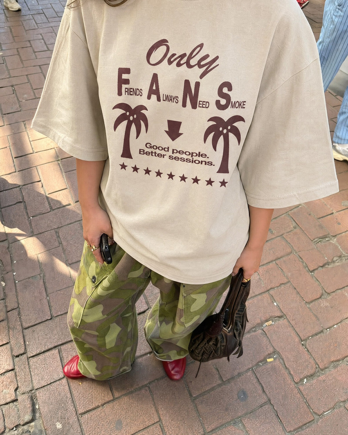 Remera Only Fans Oversize | Beige | 1