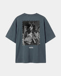 Remera Joey Oversize Gris - espalda