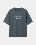 Remera Maratón Oversize Gris Stone Wash - frente