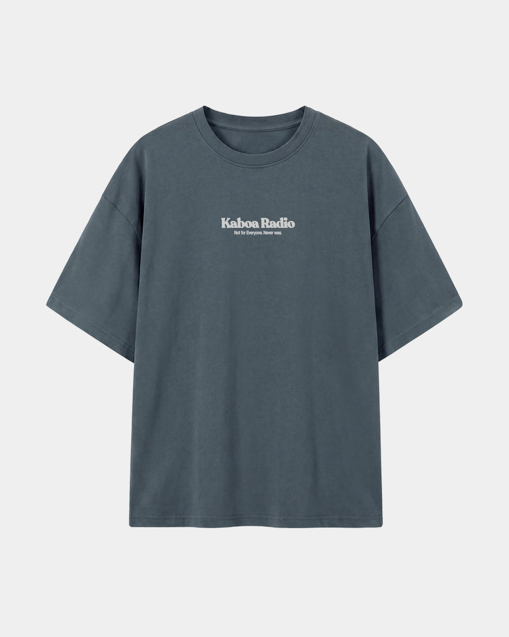 Remera Street Sound Oversize Gris - frente