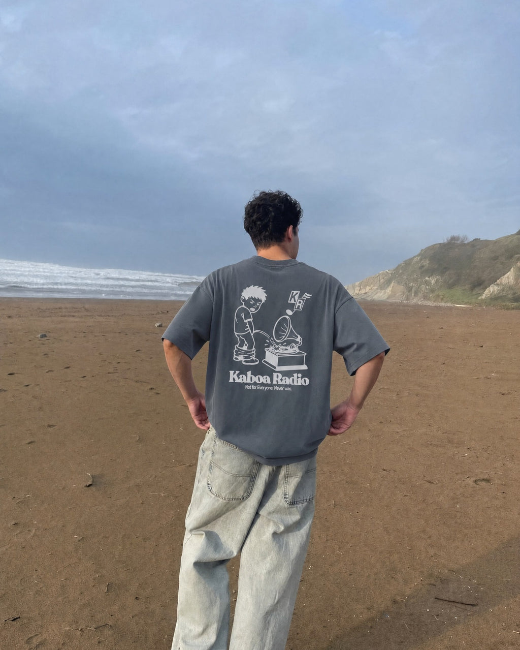 Remera Street Sound Oversize | Gris | 6