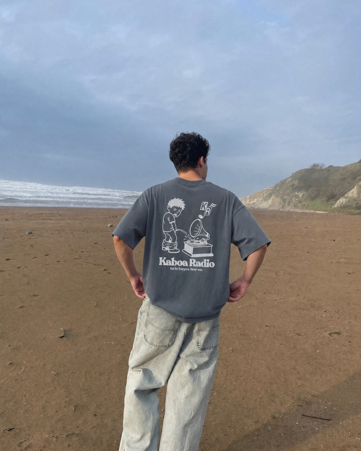 Remera Street Sound Oversize | Gris | 6