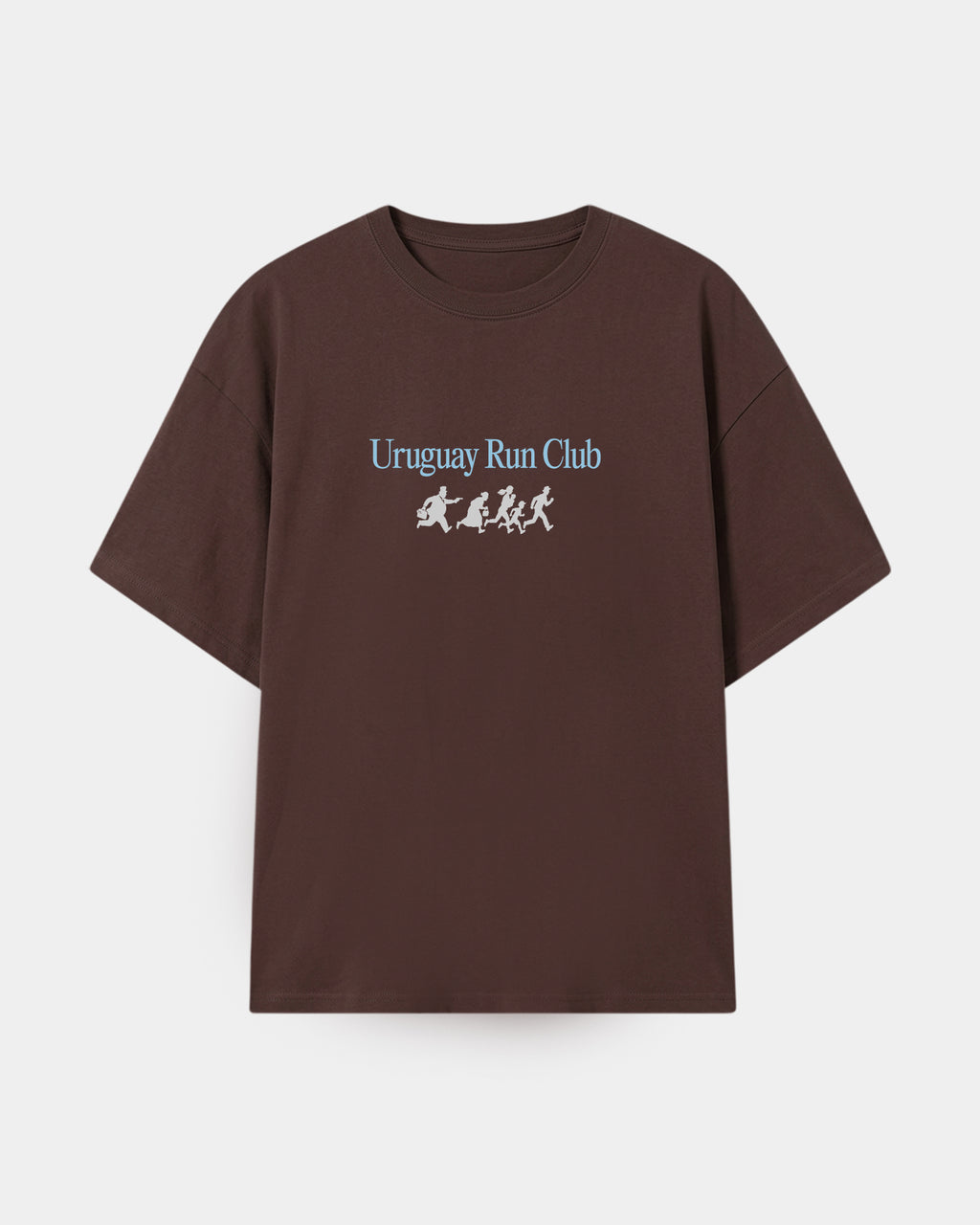 Remera Maratón Oversize Marrón - frente