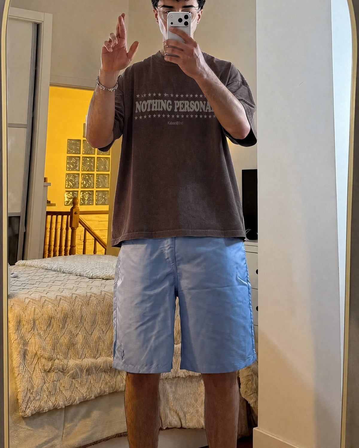 Remera Nada Personal Oversize | Marrón | 3