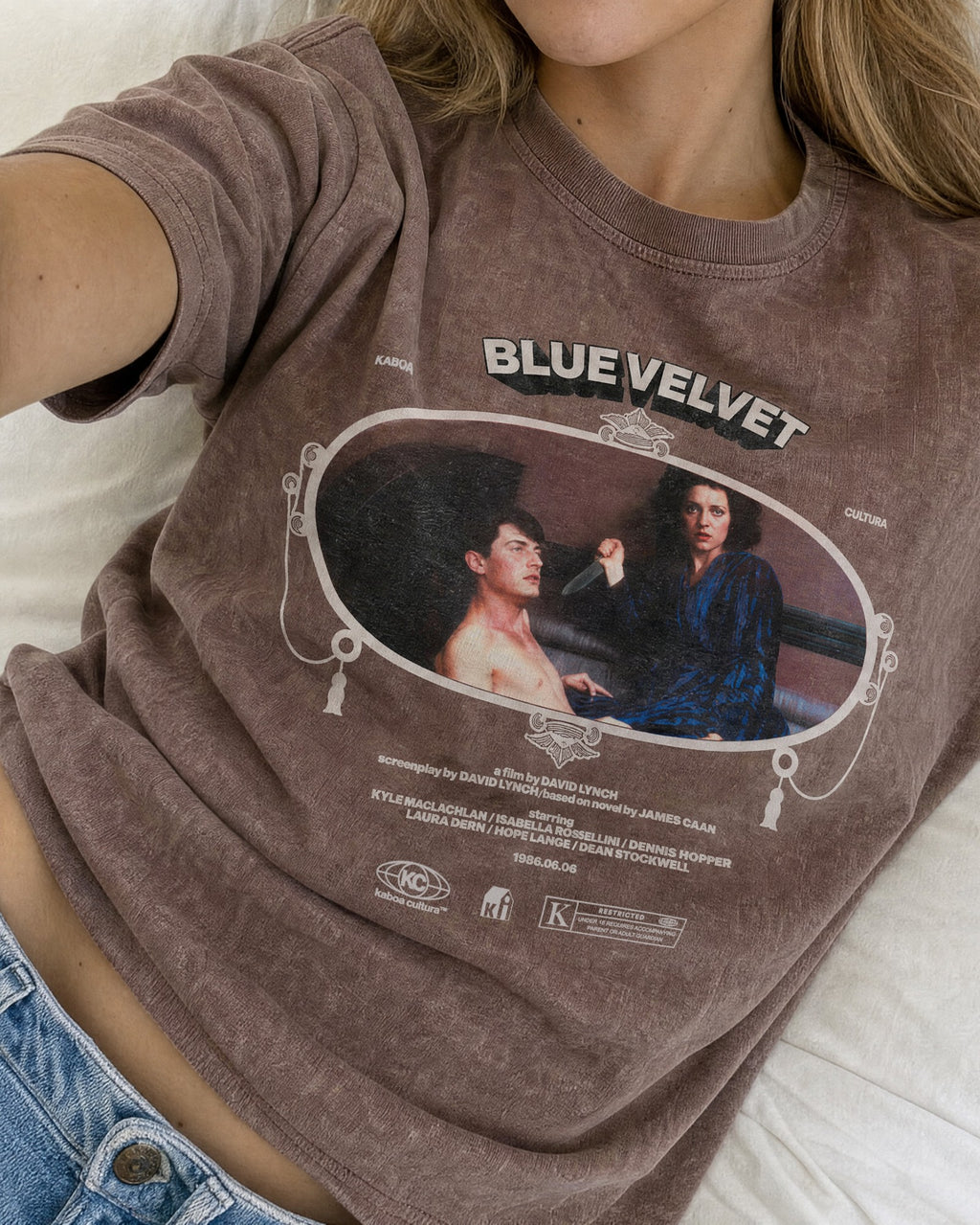 Remera Blue Velvet Oversize | Marrón Stone-Wash | 1