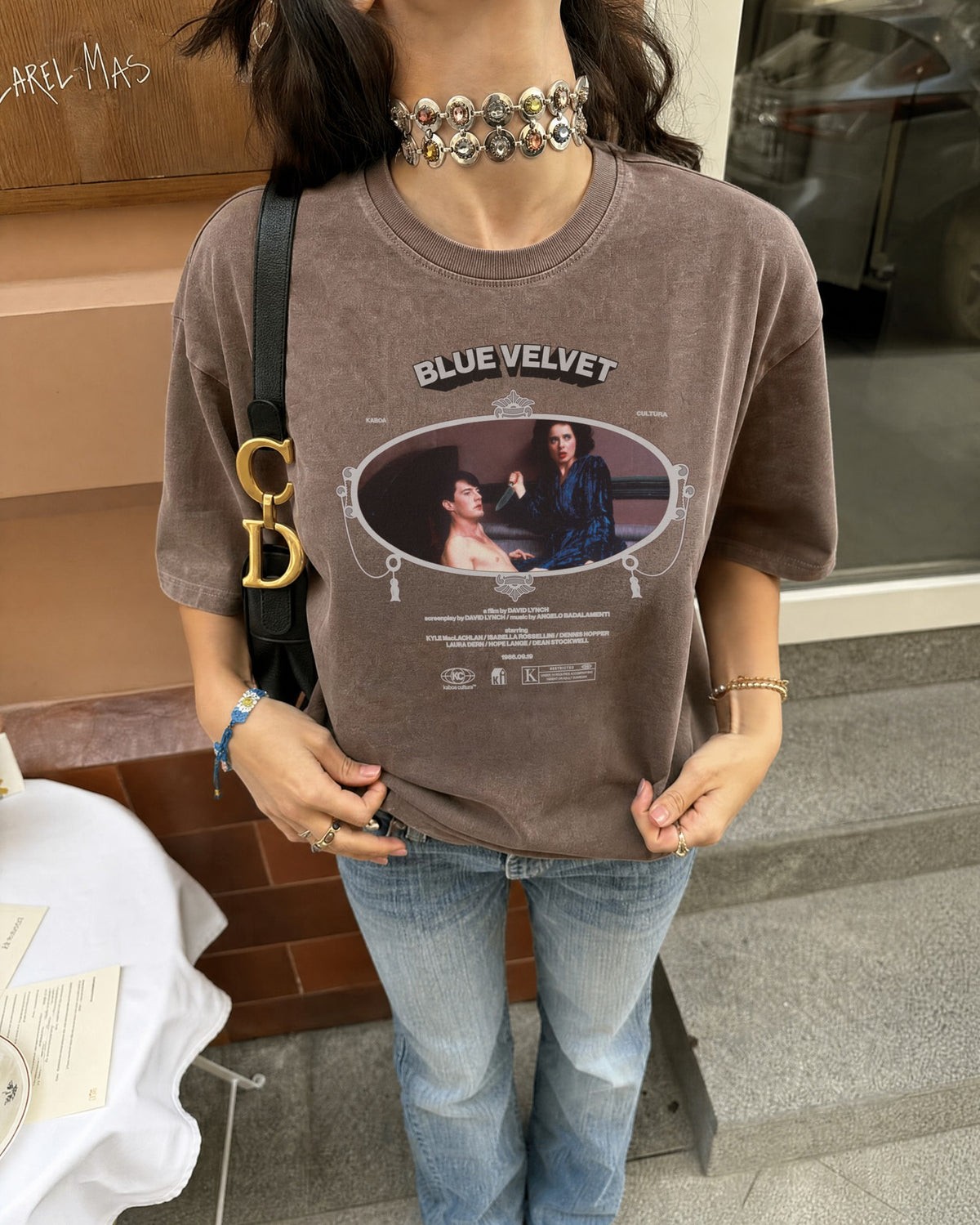 Remera Blue Velvet Oversize | Marrón Stone-Wash | 4