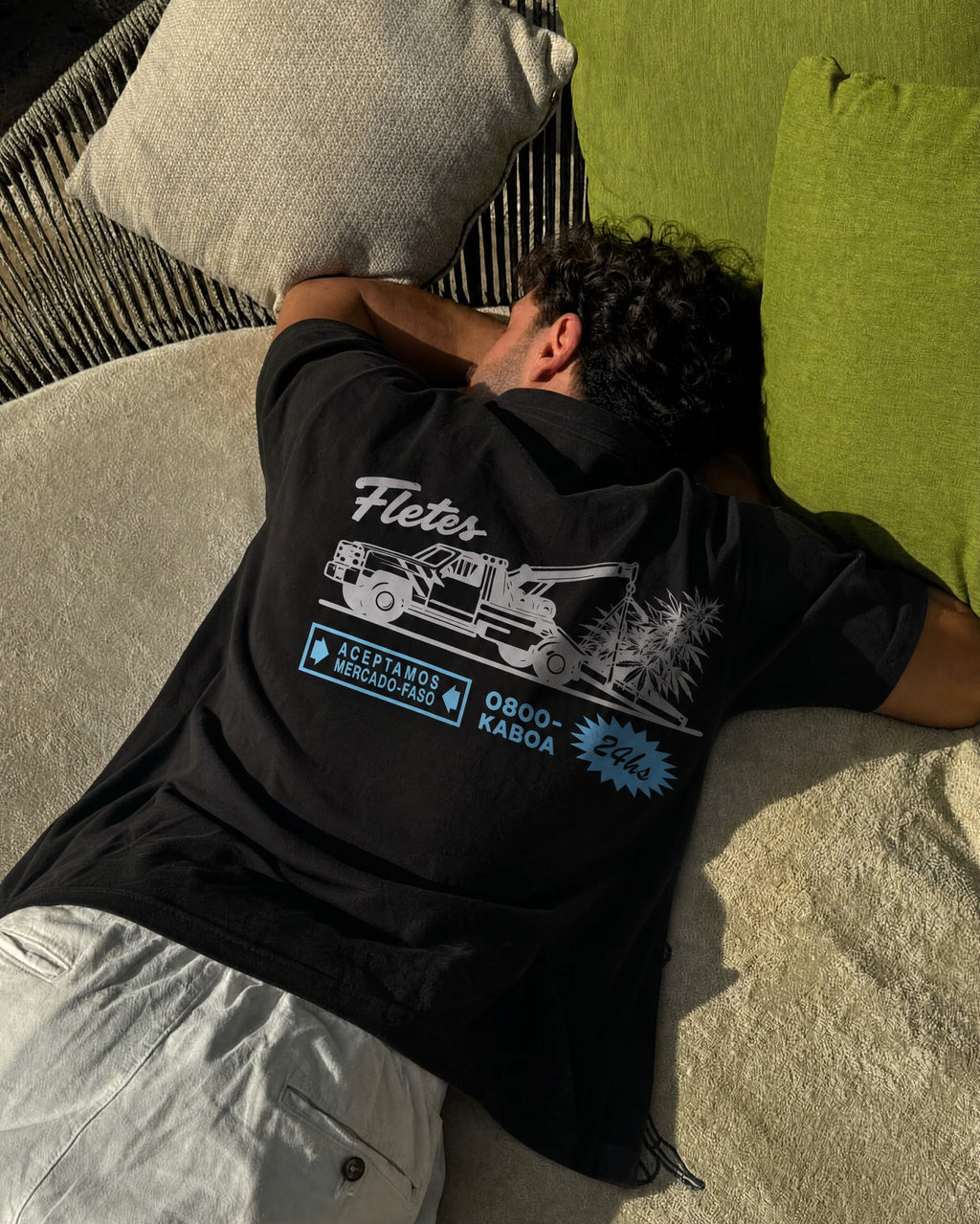 Remera Flete Oversize | Negro | 7