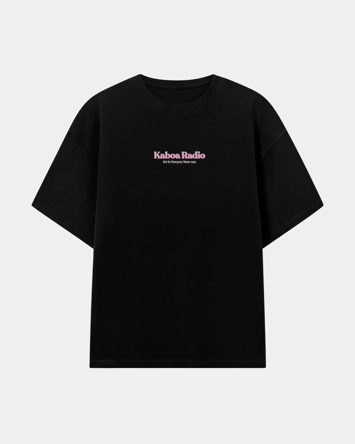 Remera Street Sound Oversize Negro - frente