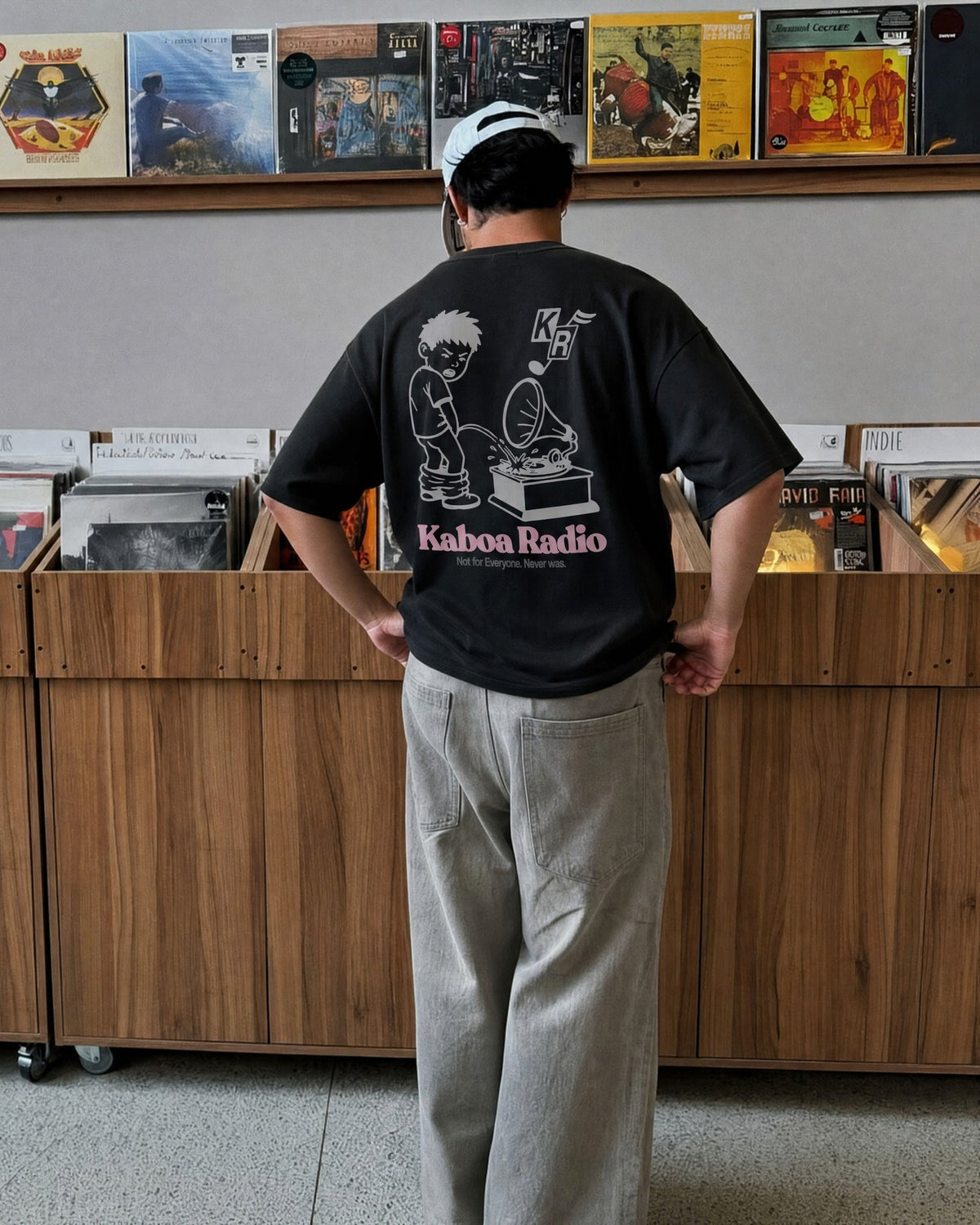Remera Street Sound Oversize | Negro | 7