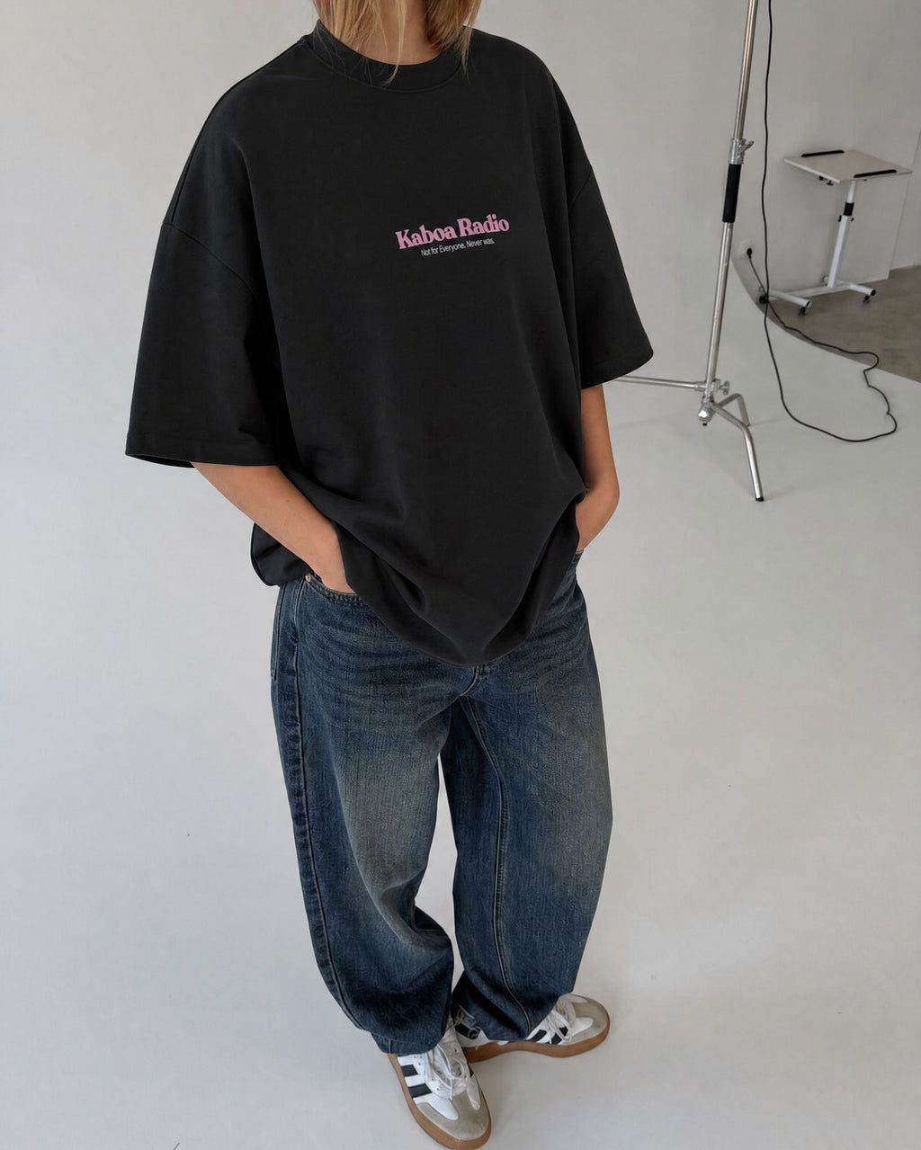 Remera Street Sound Oversize | Negro | 2