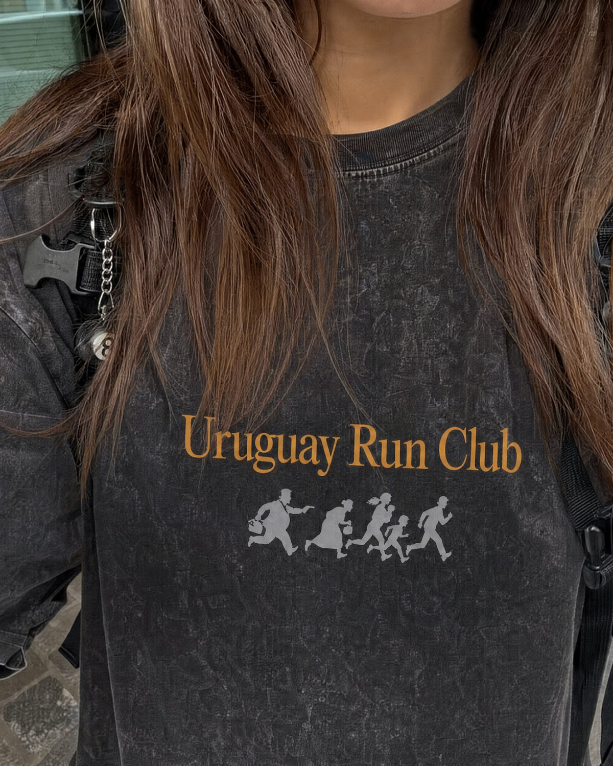 Remera Maratón Oversize | Negro Stone Wash | 3