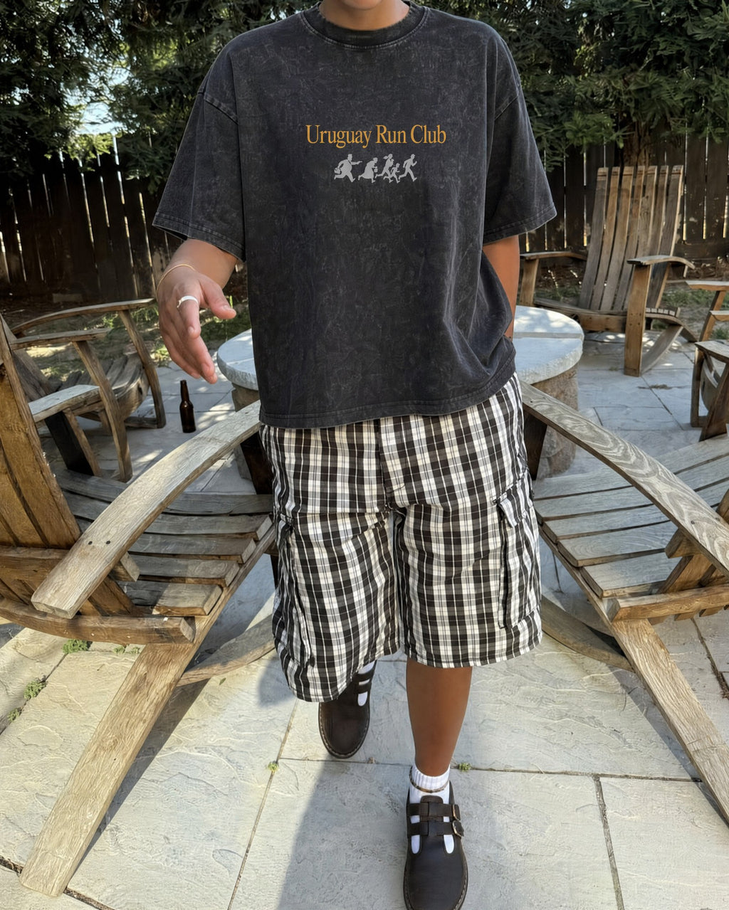 Remera Maratón Oversize | Negro Stone Wash | 6