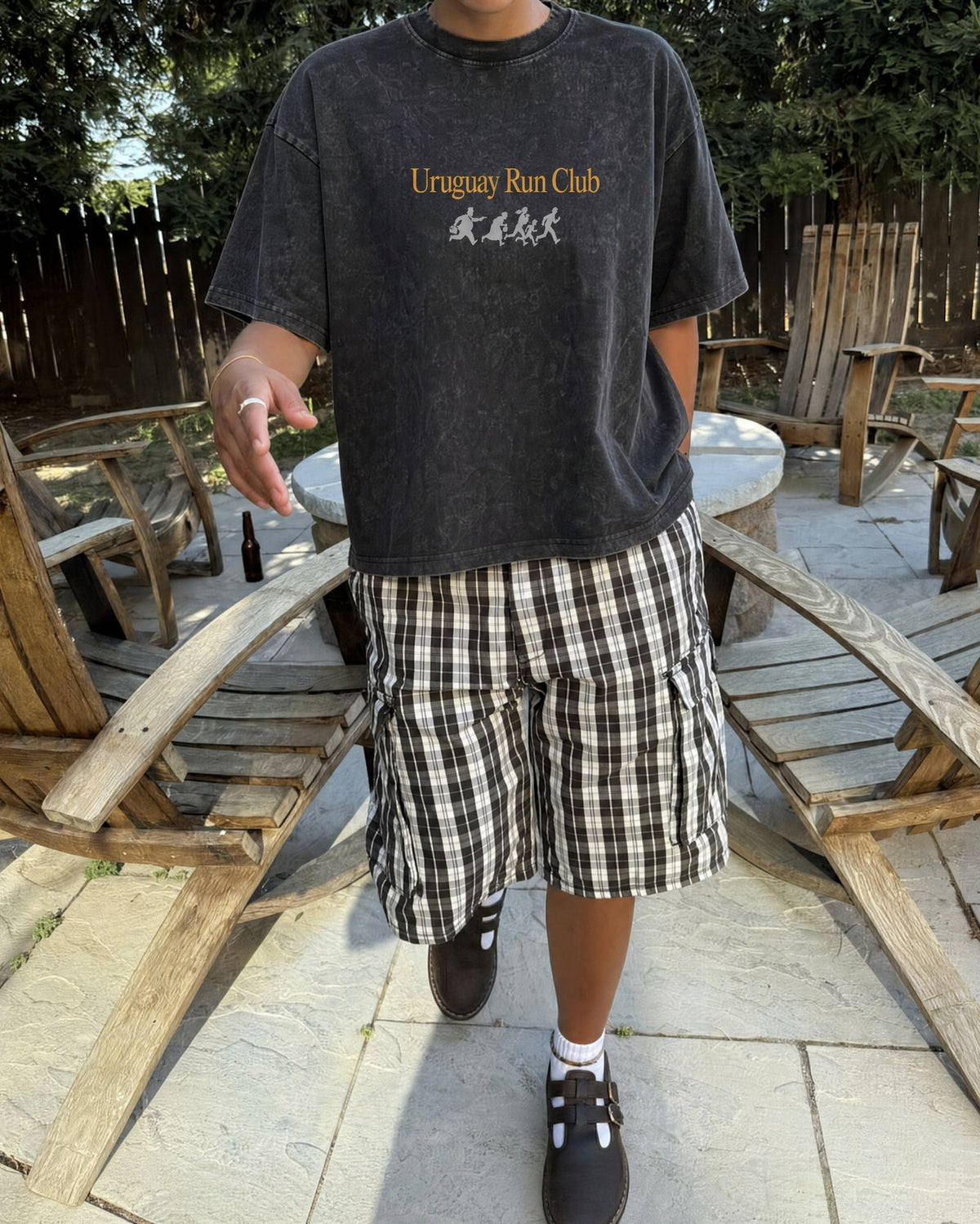 Remera Maratón Oversize | Negro Stone Wash | 6