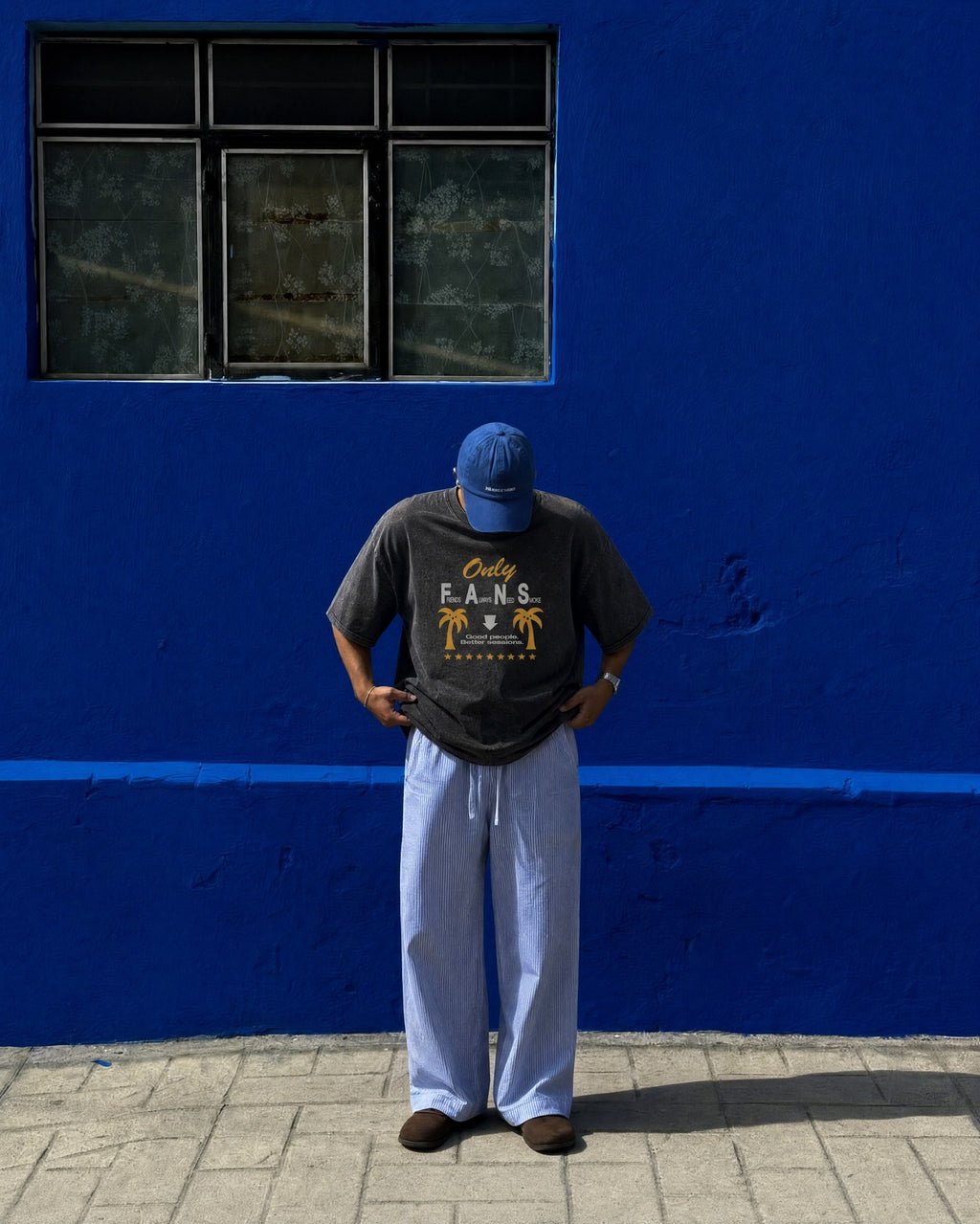 Remera Only Fans Oversize | Negro Stone Wash | 5