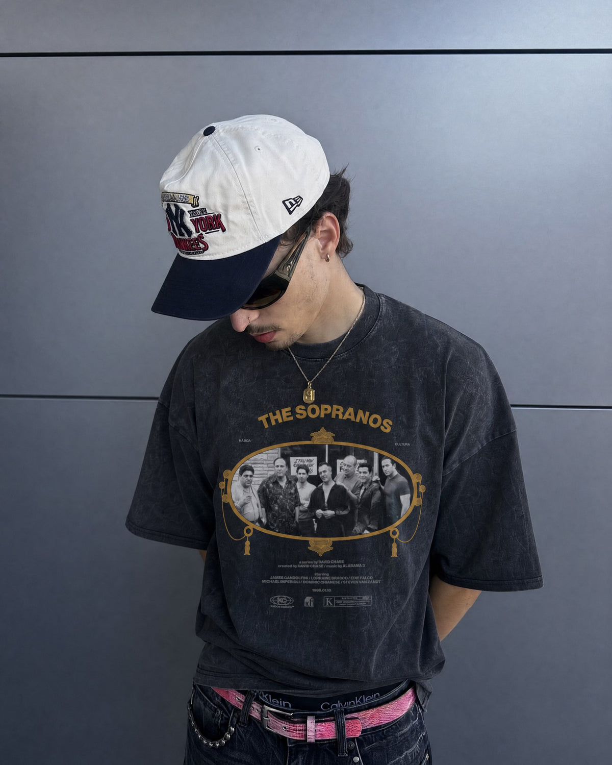 Remera Sopranos Oversize | Negro Stone Wash | 3
