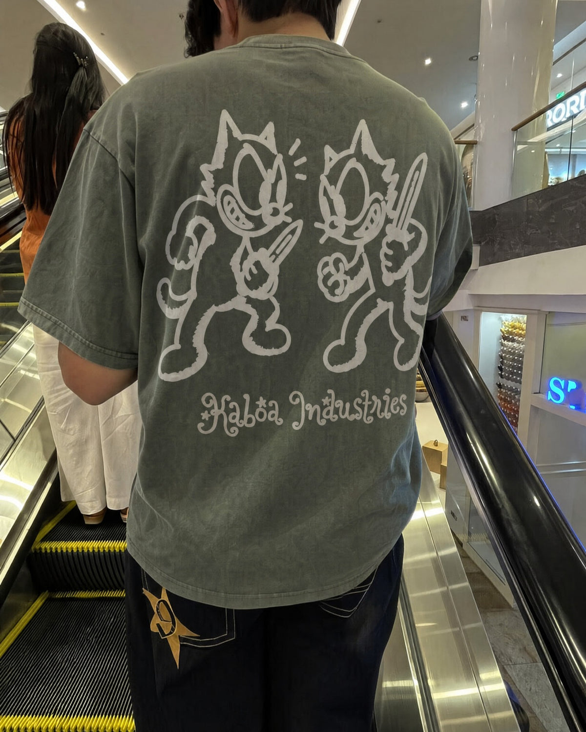 Remera Nada Personal Oversize | Verde Stone-Wash | 4