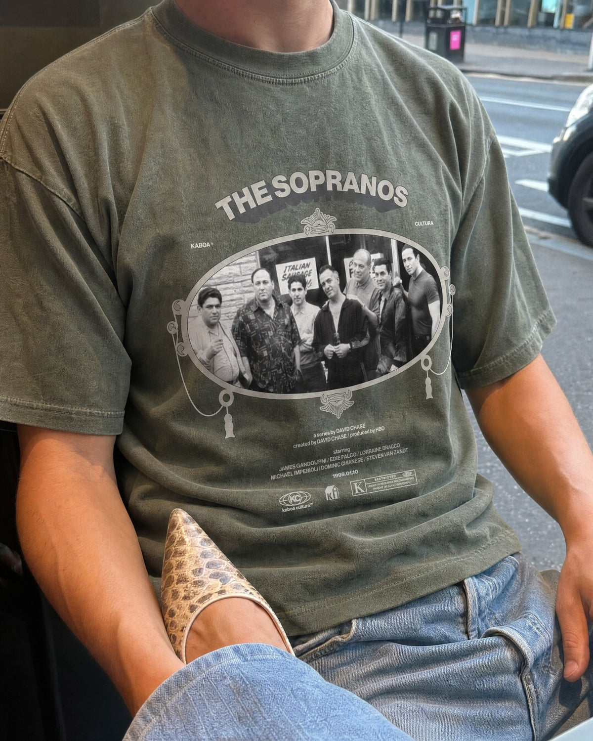 Remera Sopranos Oversize | Verde Stone-Wash | 2