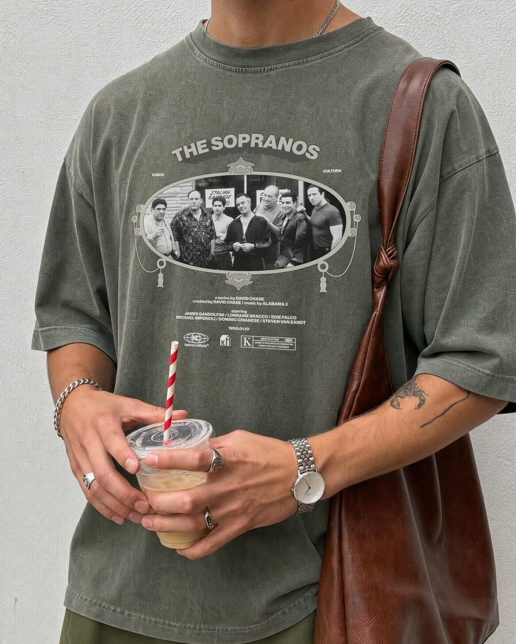Remera Sopranos Oversize | Verde Stone-Wash | 3