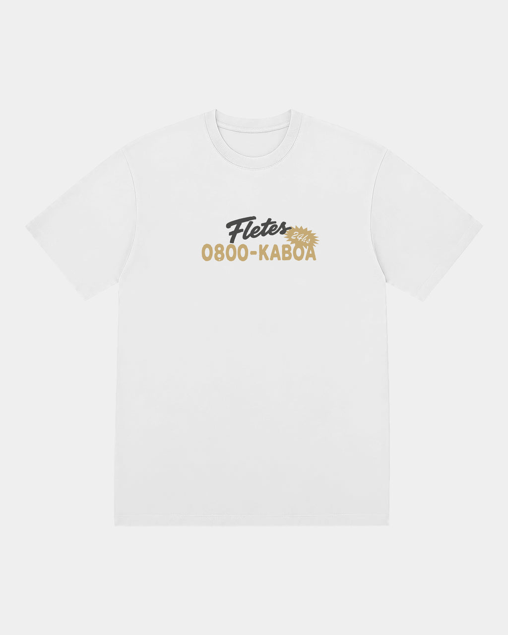 Remera Flete Regular Blanco - frente