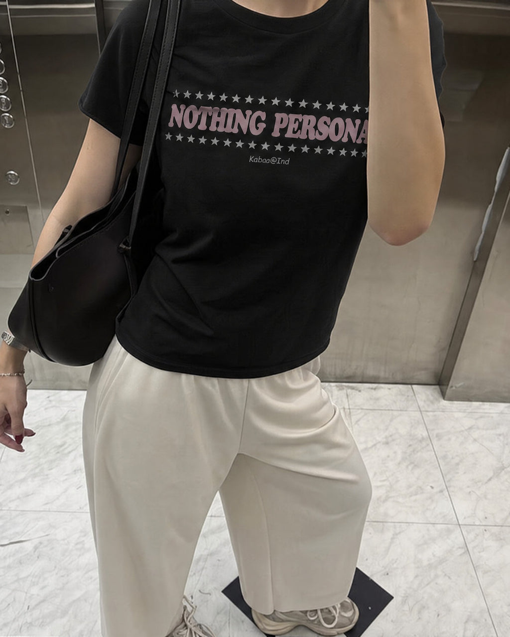 Remera Nada Personal Regular | Negro | 1